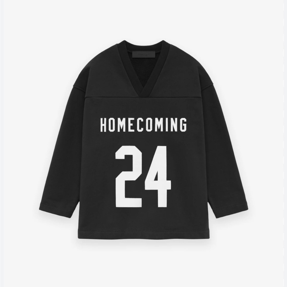 ESSENTIALS FEAR OF GOD Kids Heavy Fleece Hockey Jersey Homecoming 24 Sweatshirt